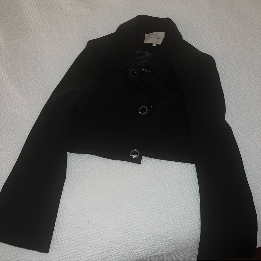 Black blazer short jacket